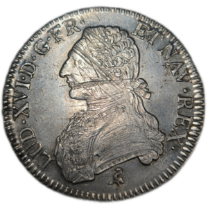 Louis XVI, écu aux branches d’olivier 1790 Paris