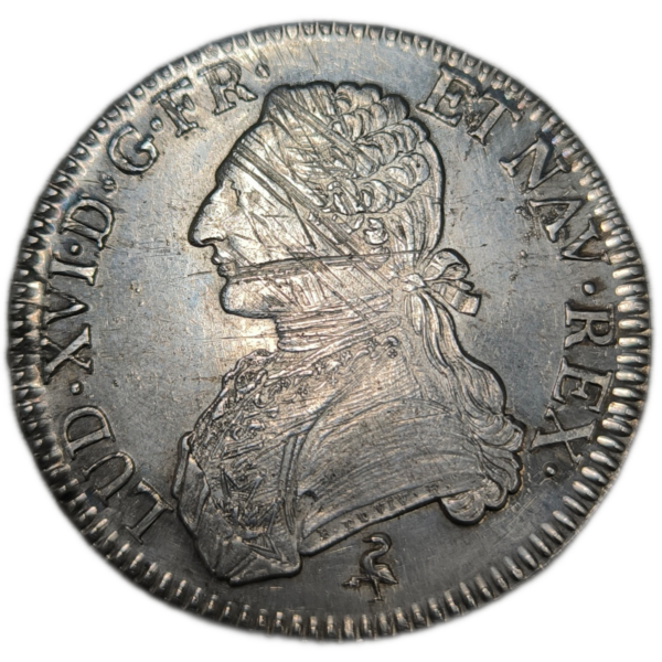 Louis XVI, écu aux branches d'olivier 1790 Paris