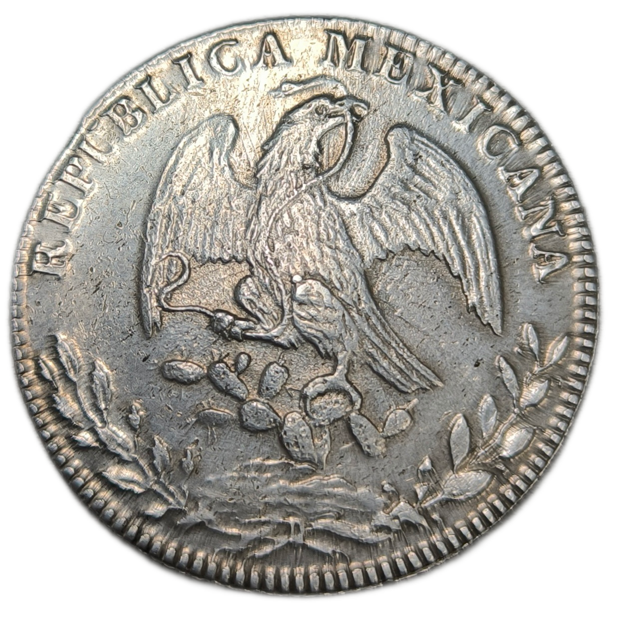 République du Mexique, 8 réales CA JC 1860 Chihuahua