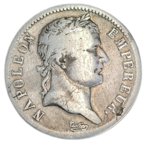 Napoléon 1er, 1 franc tête laurée, empire français 1810 Paris