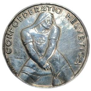 Confédération Helvétique, 5 francs bataille de Laupen 1939 Berne