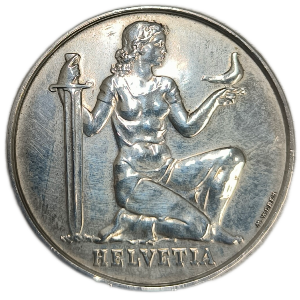Confédération Helvétique, 5 francs fond pour l'armement 1936 Berne