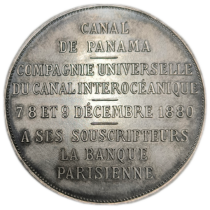 IIIème République, médaille du percement du canal de Panama 1880