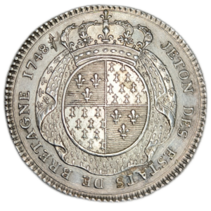 Jeton, Louis XV, états de Bretagne, états de Rennes 1748