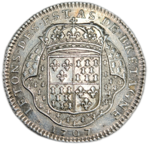 Jeton, Louis XIV, états de Bretagne, états de Dinan 1707