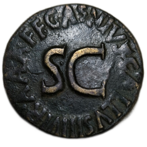 Empire romain, Auguste, dupondius Caius Asinius Gallus