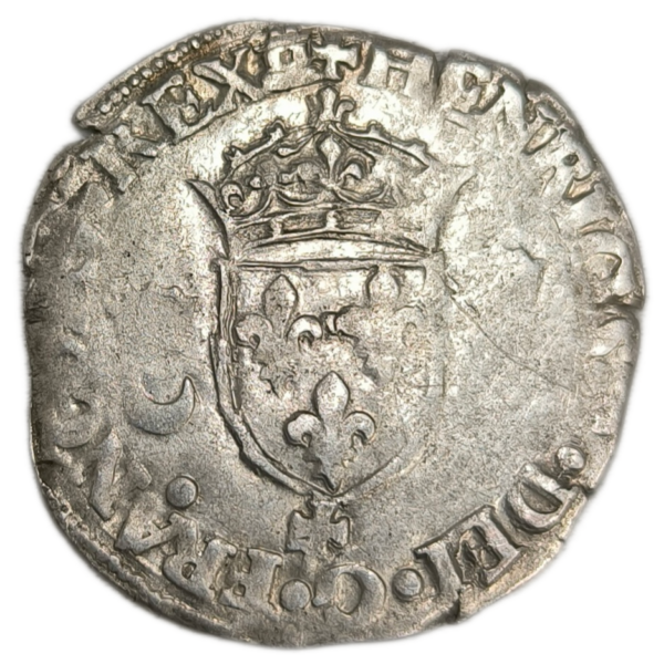 Henri II, douzain aux croissants 1551 Caen