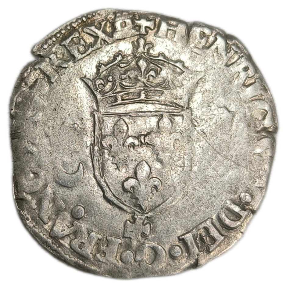 Henri II, douzain aux croissants 1551 Caen