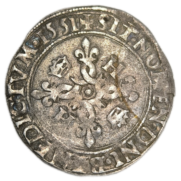 Henri II, douzain aux croissants 1551 Toulouse