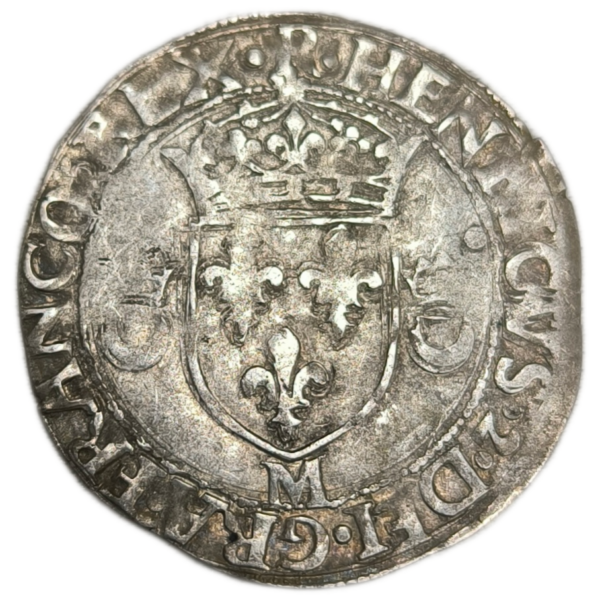 Henri II, douzain aux croissants 1551 Toulouse