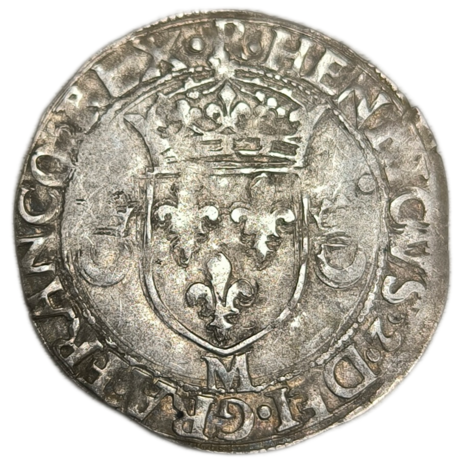 Henri II, douzain aux croissants 1551 Toulouse