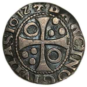 Philippe III, 1/2 réal frappe pour Barcelone 1612 Barcelone