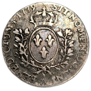 Louis XVI, vingtième d&rsquo;écu à la vieille tête 1779 Paris