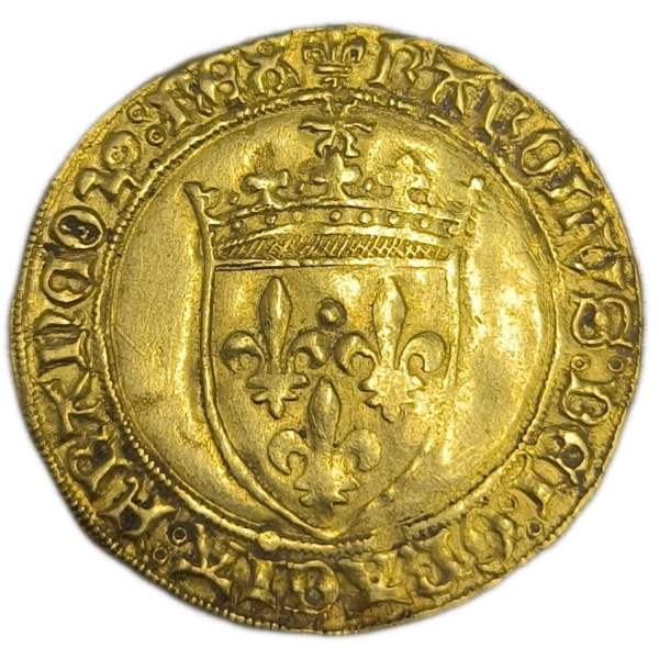 Charles VIII, écu d'or au soleil Rouen