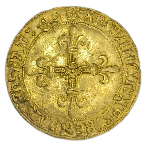Louis XII, écu d'or au soleil, variété RENGAT Bordeaux