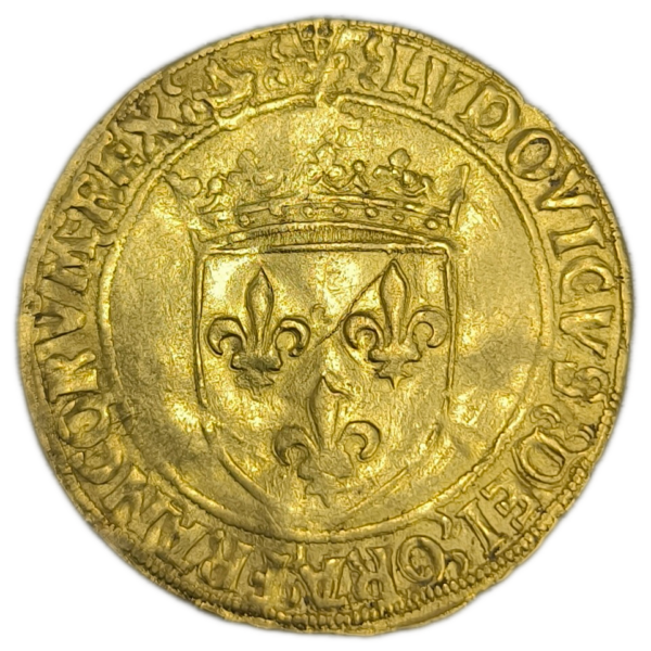 Louis XII, écu d'or au soleil, variété RENGAT Bordeaux