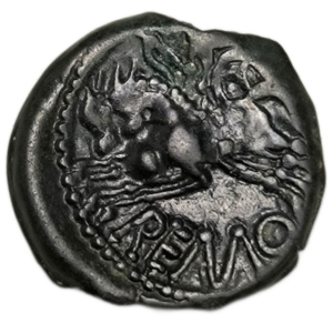 Rèmes (région de Reims), bronze REMO aux trois consuls