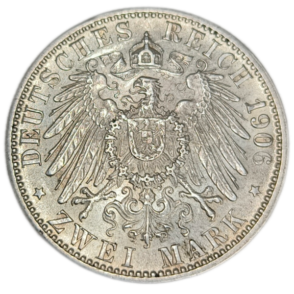 Bade, Frédéric 1er, 2 mark, noces d'or 1906 Karlsruhe