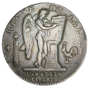 Constitution, écu de 6 livres François 1792 Limoges