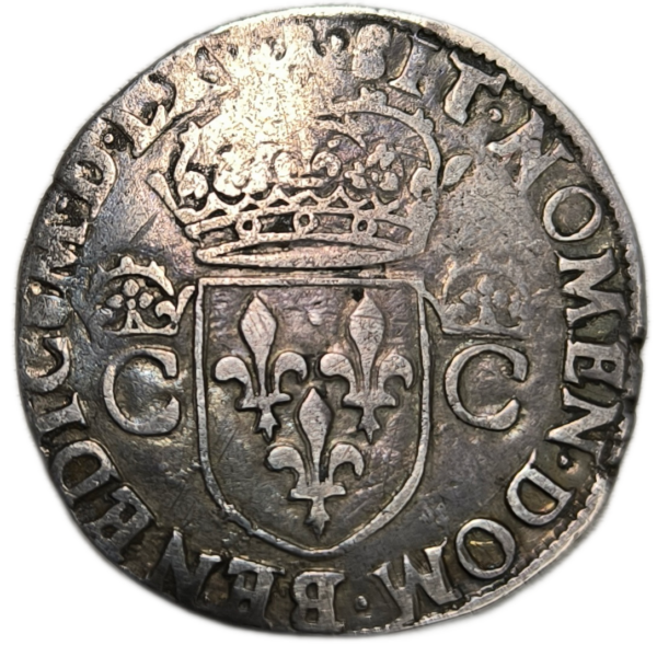 Charles IX, teston, 2ème type 1565 Toulouse