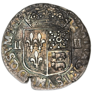 Louis XIII, quart d’écu de Béarn 1618 Morlaàs