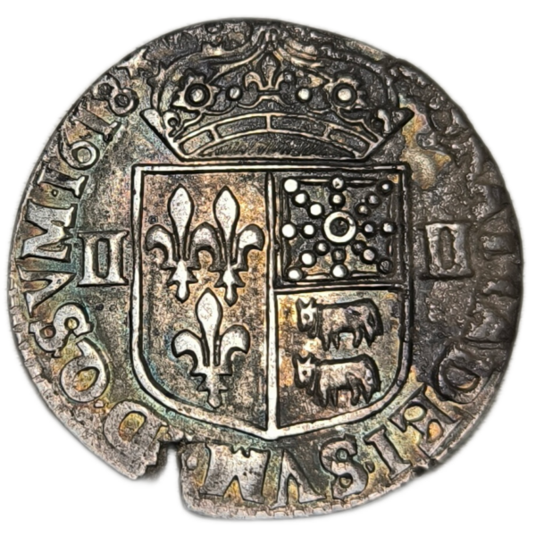 Louis XIII, quart d'écu de Béarn 1618 Morlaàs