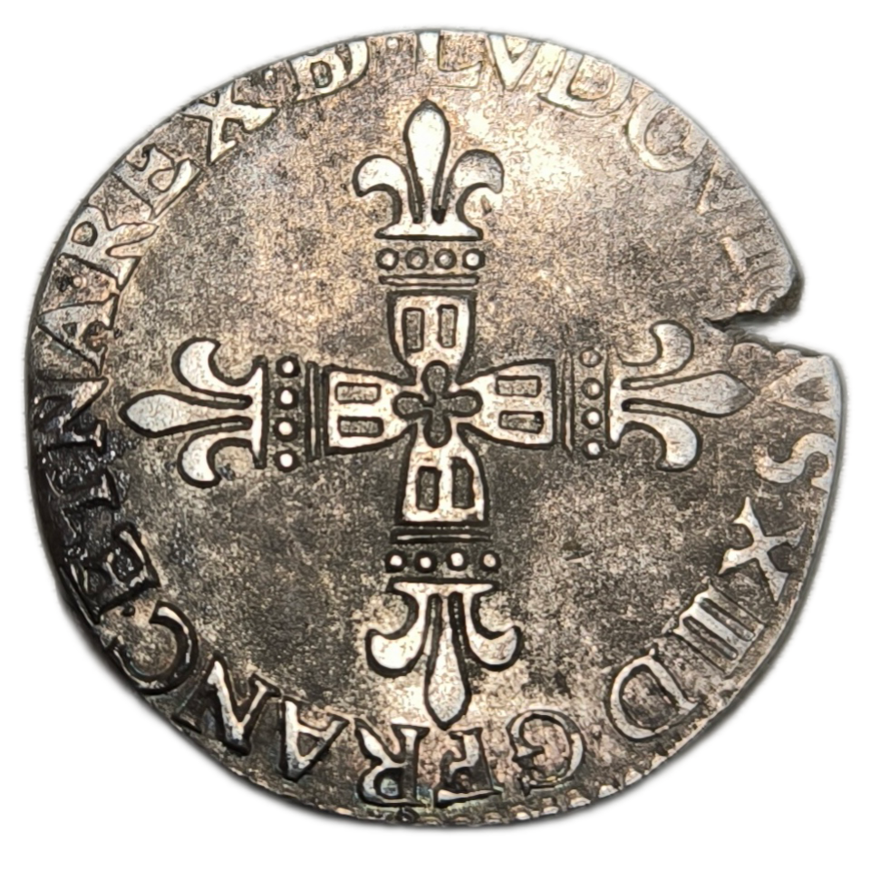 Louis XIII, quart d'écu de Béarn 1618 Morlaàs
