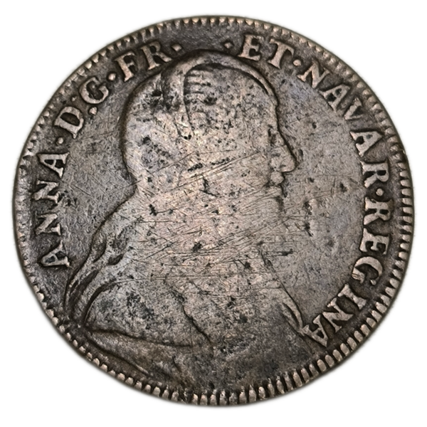 Jeton Anne d'Autriche, régence d'Anne d'Autriche et Louis XIV