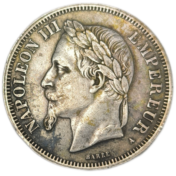 Napoléon III, 2 francs tête laurée 1866 Paris