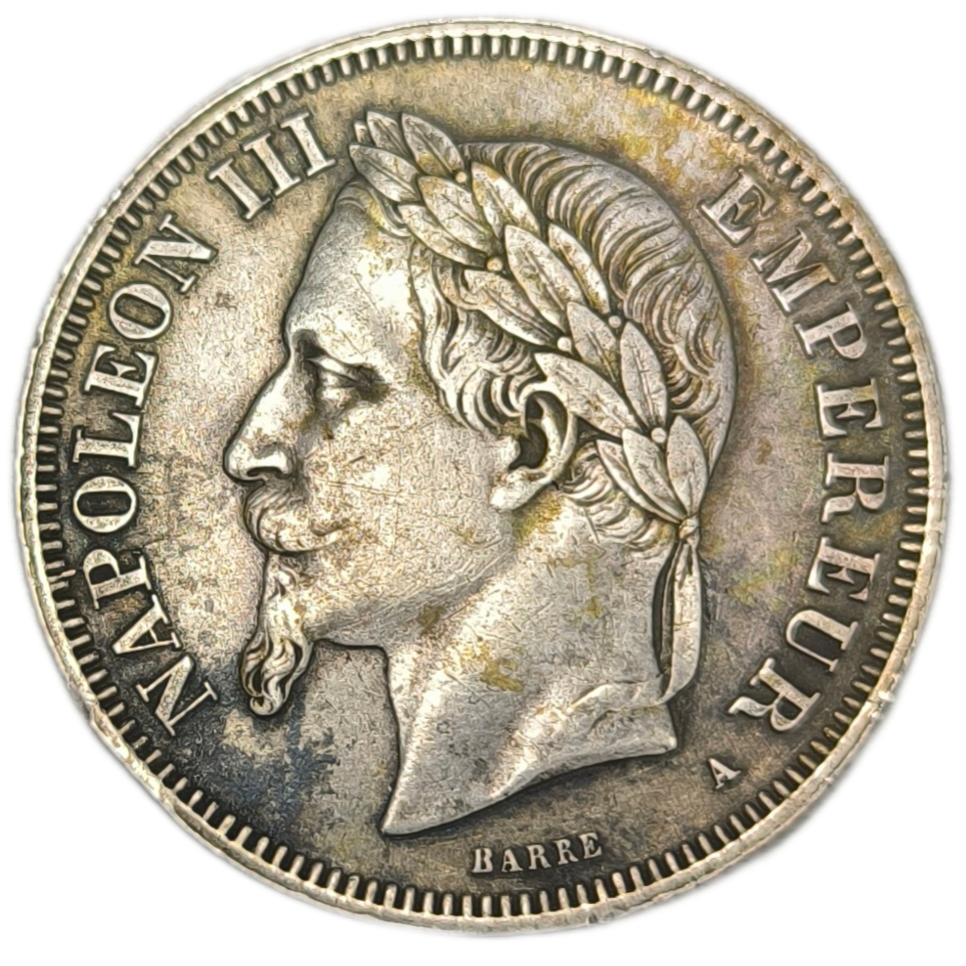 Napoléon III, 2 francs tête laurée 1866 Paris