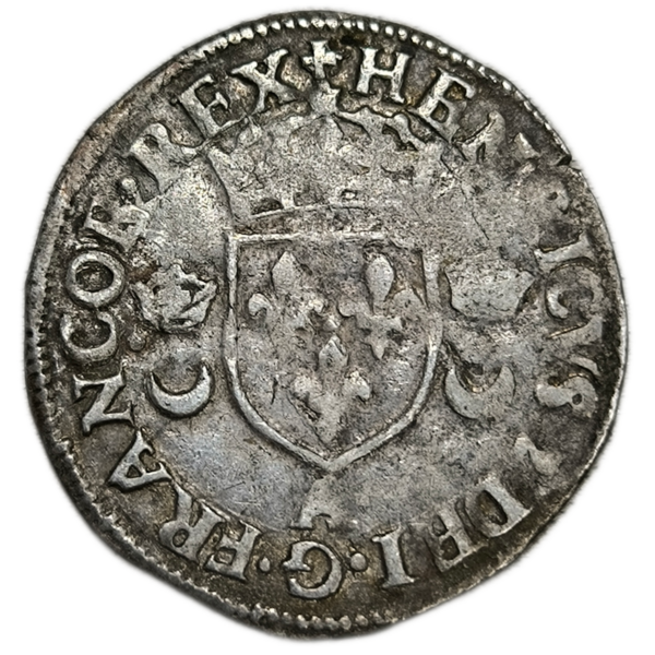 Henri II, douzain aux croissants 1552 Paris