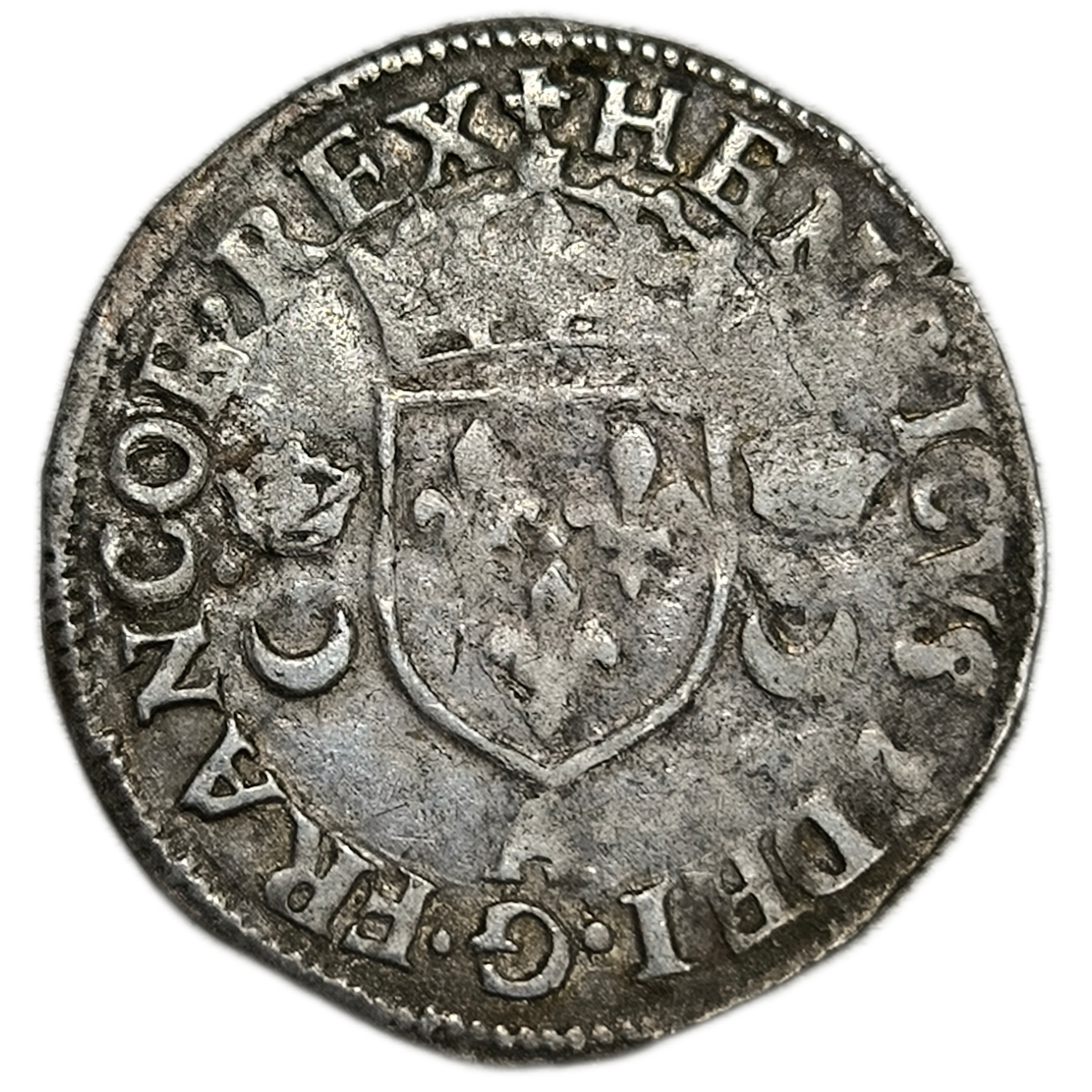 Henri II, douzain aux croissants 1552 Paris