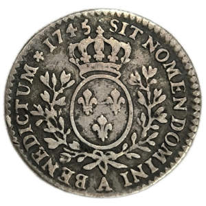 Louis XV, dixième d&rsquo;écu au bandeau 1745 Paris