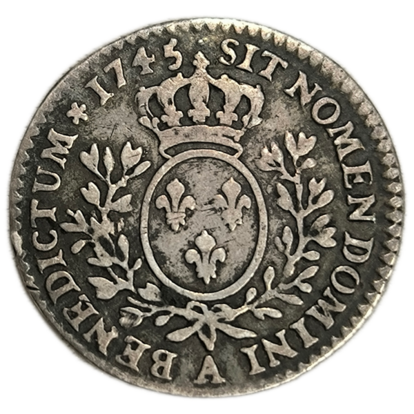 Louis XV, dixième d'écu au bandeau 1745 Paris