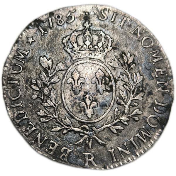 Louis XVI, écu aux branches d'olivier 1785 Orléans