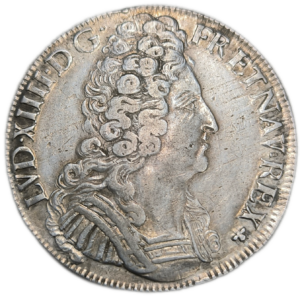 Louis XIV, écu aux trois couronnes 1710 Tours