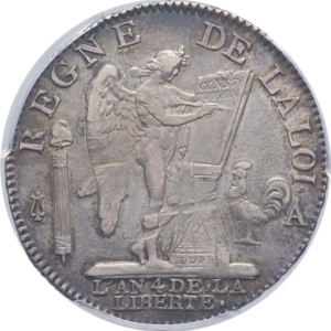 Constitution, demi-écu de 3 livres François 1792 Paris