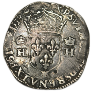Henri II, teston à la tête nue, 1er type 1558 Bordeaux