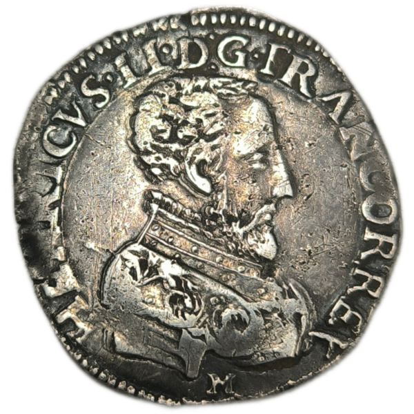 Henri II, teston à la tête nue, 1er type 1558 Bordeaux