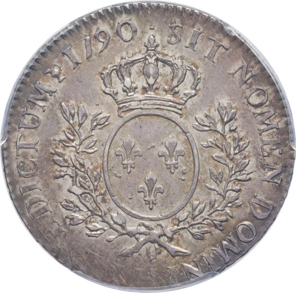 Louis XVI, demi-écu aux branches d'olivier 1790 La Rochelle