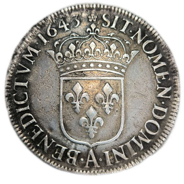 Louis XIII, écu de 60 sols, 2ème poinçon de Warin 1643 Paris