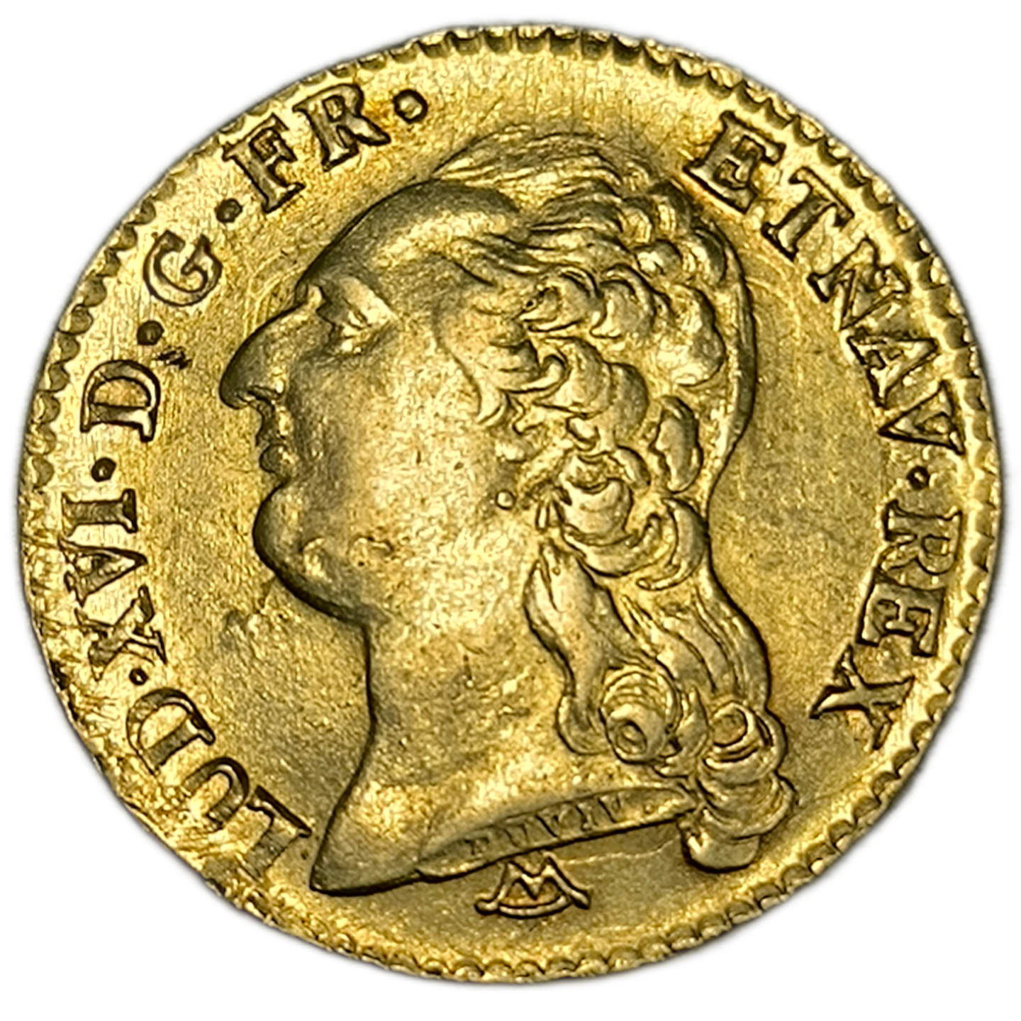Louis XVI, Louis d'or à la tête nue 1786 Montpellier