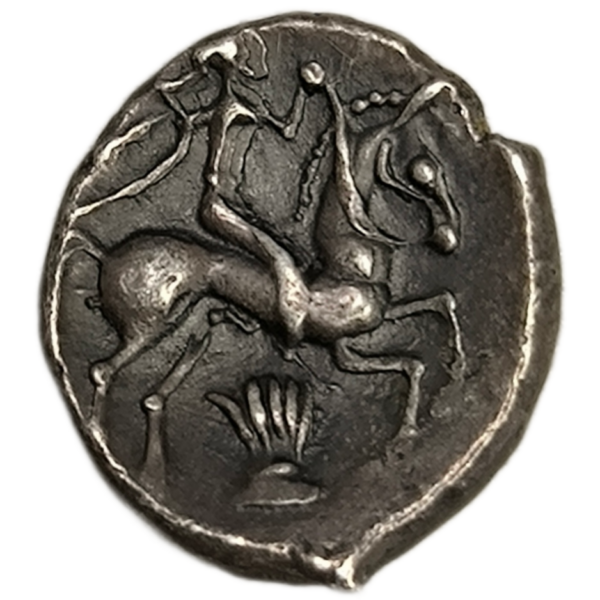 Carnutes / Bituriges / Pictons, drachme au cavalier et à la main
