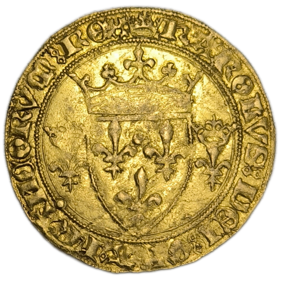 Charles VII, écu d'or à la couronne Tournai