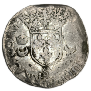 Henri II, douzain aux croissants 1559 Troyes