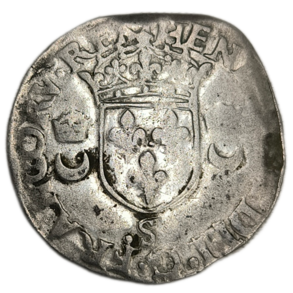 Henri II, douzain aux croissants 1559 Troyes