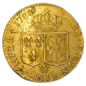 Louis XVI, Louis d&rsquo;or à la tête nue 1788 Lille