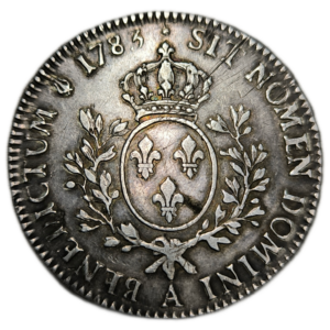 Louis XVI, écu aux branches d’olivier 1783 Paris