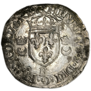 Henri II, douzain aux croissants 1549 Rouen