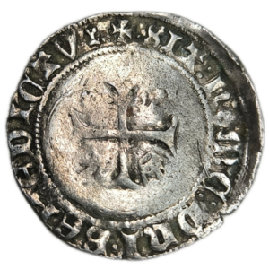 Charles VII, blanc à la couronne Tours